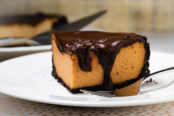 Peanut Butter Cheesecake with Ganache