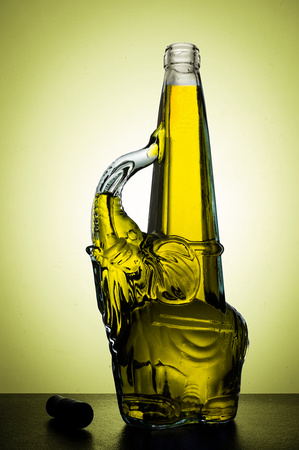 Olive Oil in a Bottle in the Shape of an Elephant