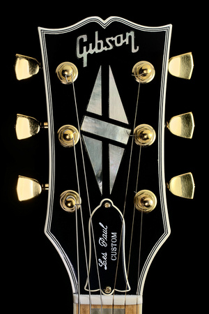 Gibson 1957 Les Paul Custom "Black Beauty" Headstock
