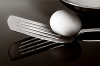 Egg on a spatula