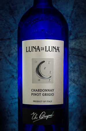 Blue Wine Bottle