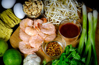 Makings of Shrimp Pad Thai