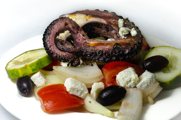 Octopus and Greek Salad