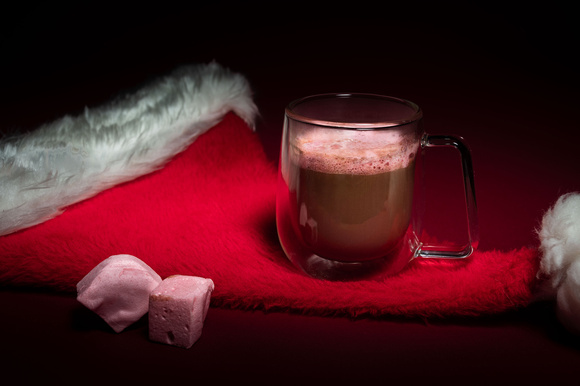 Christmas Rasperry-Flavored Hot Chocolate