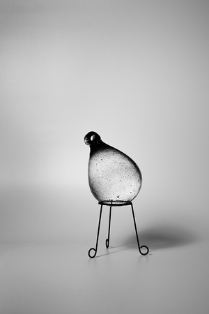 Glass object on a metal stand #2