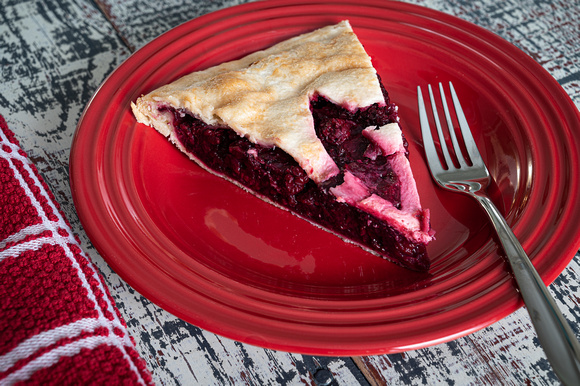 Slice of Black Raspberry Pie